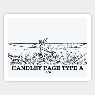 Handley Page Type A 1909 Aircraft Sticker